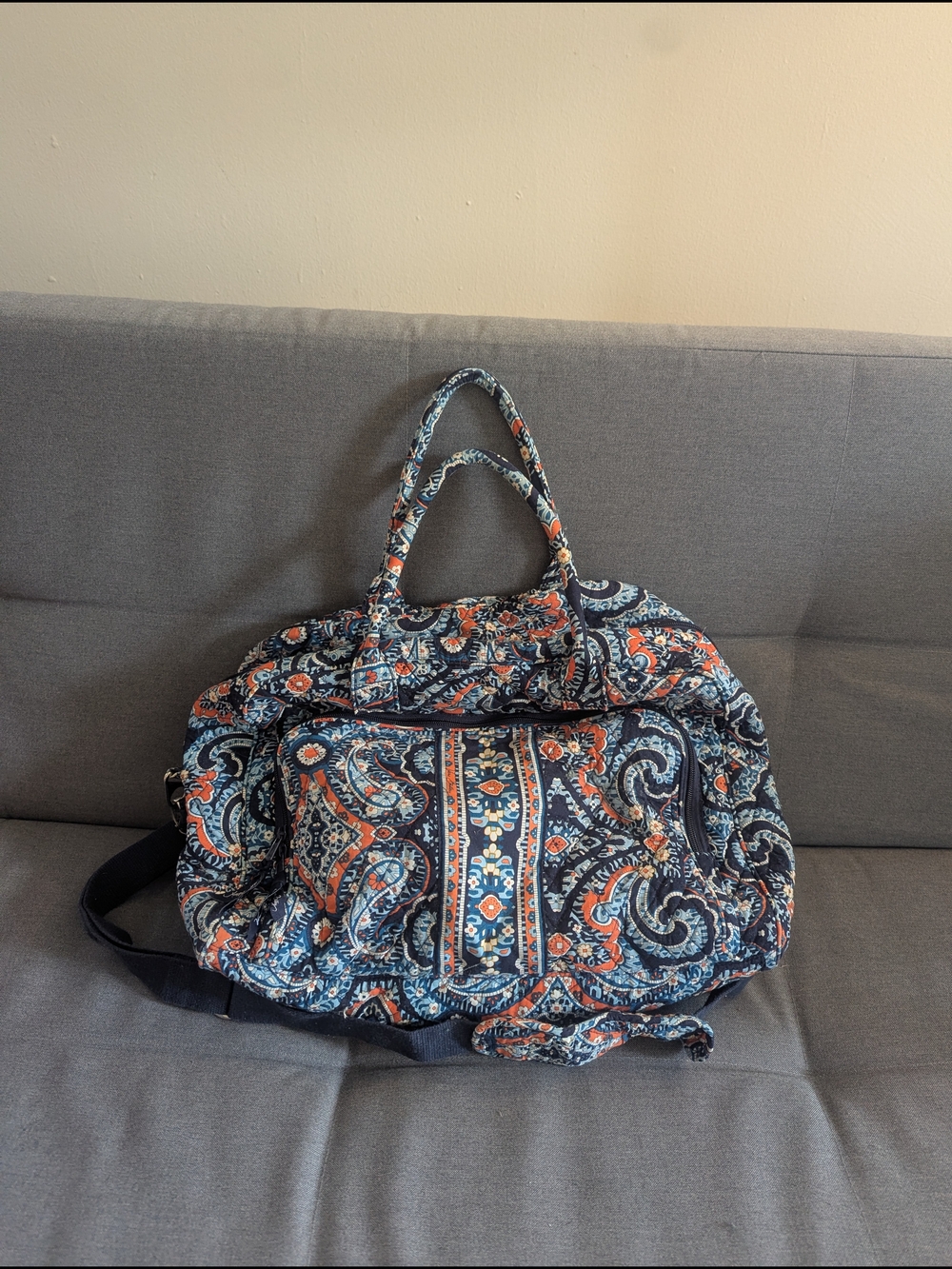 Vera Bradley Grand Traveler Carry-on Travel Luggage Duffel Marrakesh Paisley